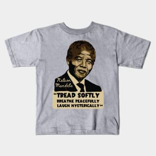 Nelson Mandela Portrait And Quote Kids T-Shirt
